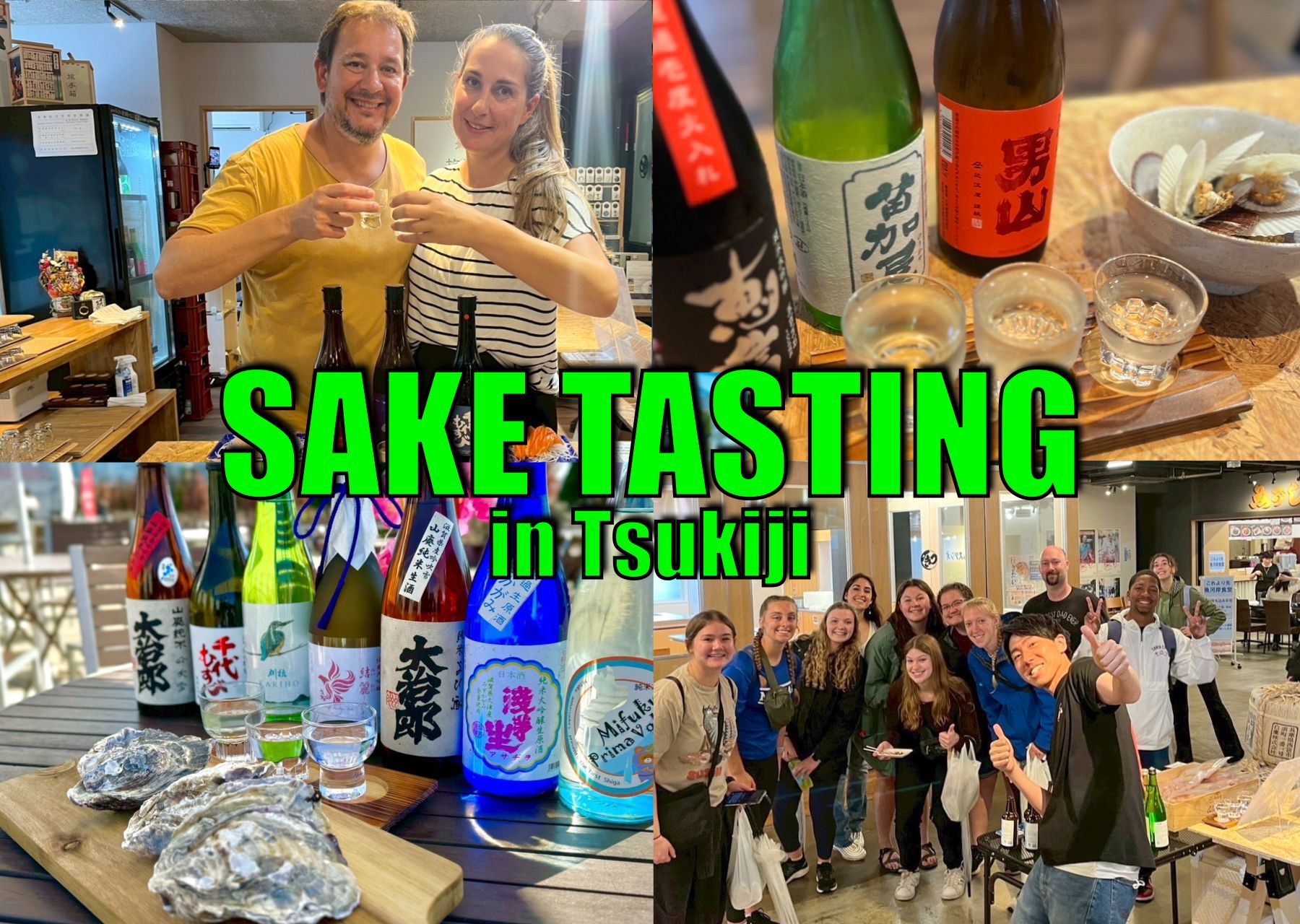 Sake Pairing Workshop in Tsukiji