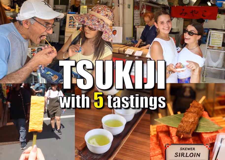 Tsukiji Market Foodie Tour with 5 Tastings