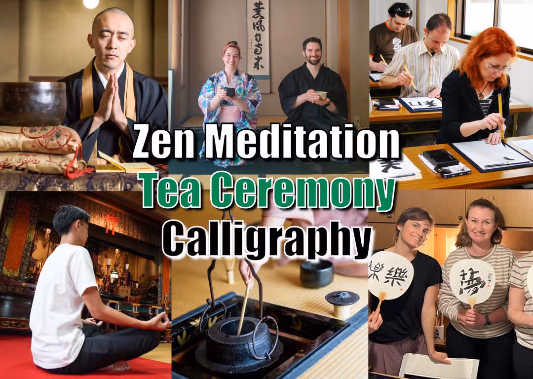 Tokyo: Full-Day Zen, Tea Ceremony & Calligraphy Retreat (8h)